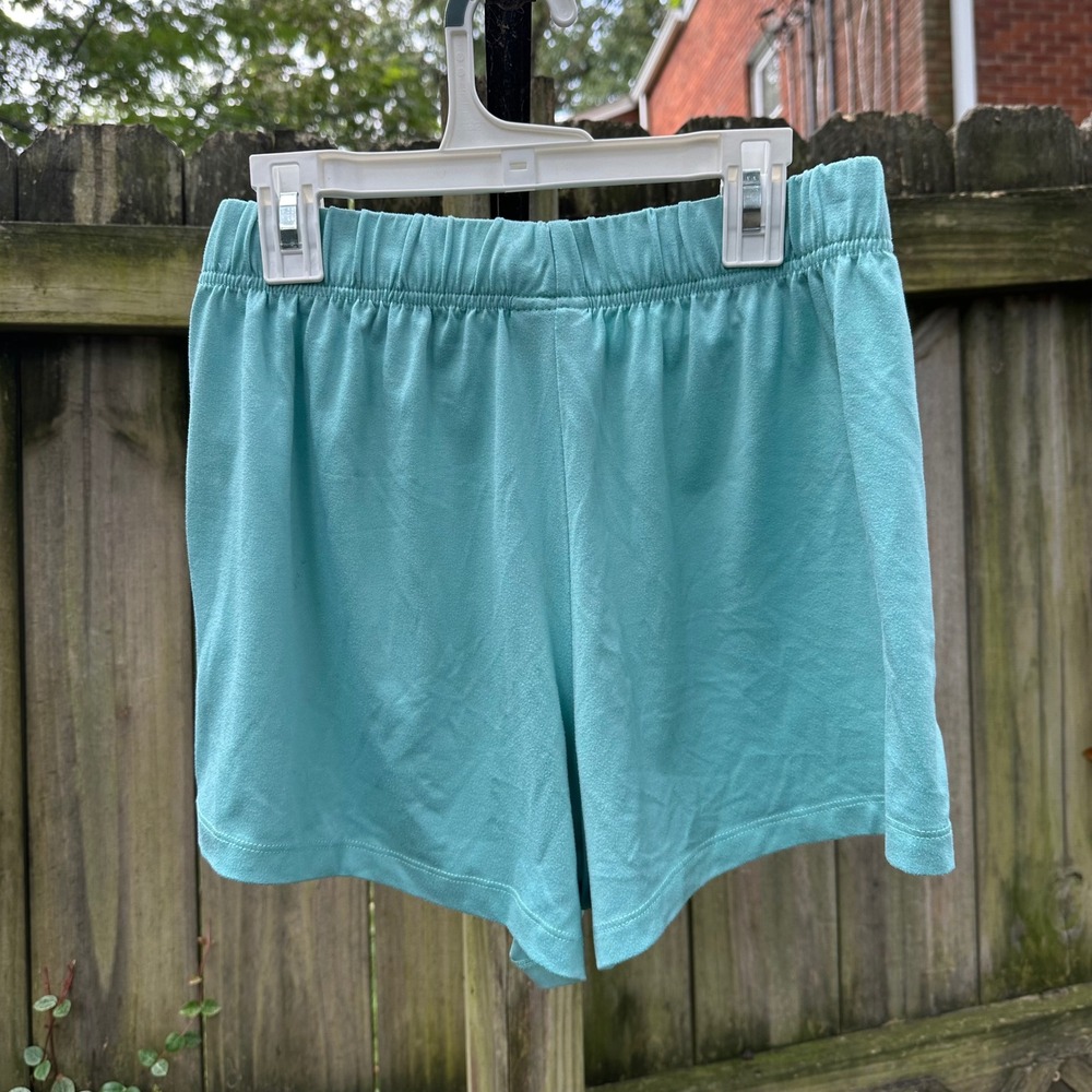 Eddie Bauer Sleepwear Pajama Shorts‎ Blue Turquoise Elastic Waist Size Small - Picture 5 of 6
